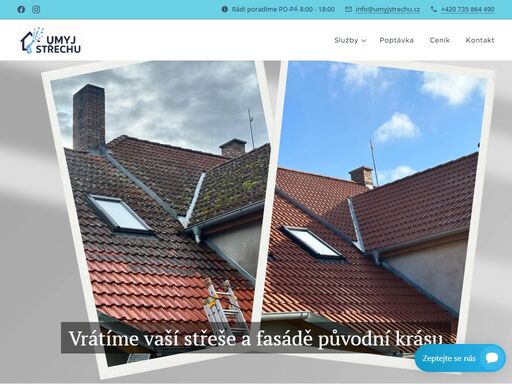 profesionální čištění střech a fasád s využitím moderních technologií a ekologických produktů. bezpečný, rychlý a efektivní servis za skvělé ceny.