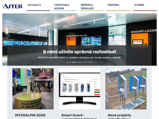 systémy přístupu, ticketingu, online aplikací prodeje, visitor management. automatizace systémů řízení technologických procesů a jejich vizualizace.