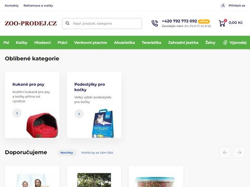 hledáte granule, konzervy, pamlsky či jiné krmivo? navštivte náš přehledný e-shop a najděte vše potřebné pro vašeho miláčka.
