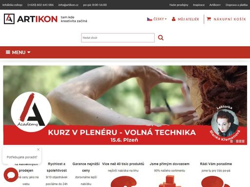 jsme jedním z tradičních a dlouholetých českých prodejců výtvarných potřeb a rámařství. po celou naši historii jsme rodinou firmou a naši práci se snažíme dělat dobře a poctivě. dnes se na fungování artikonu podílí cca 50 lidí.