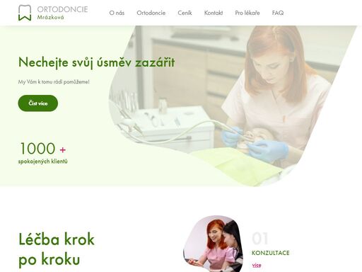 nabízíme léčbu jak rovnátky snímacími, tak rovnátky fixními kovovými i keramickými a také neviditelnými rovnátky spark a invisalign.