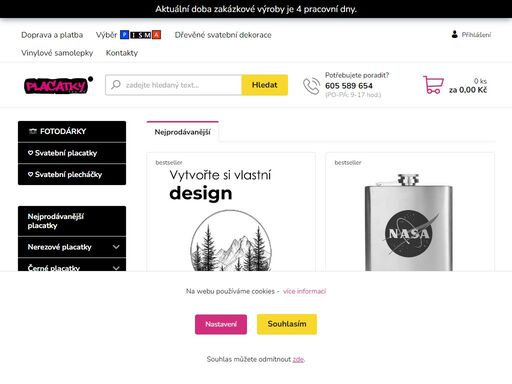specializovaný eshop na nerez placatky a butylky