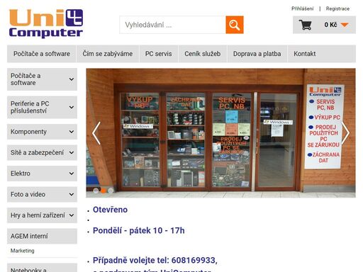 servis,prodej počítačů,notebooků,náplní