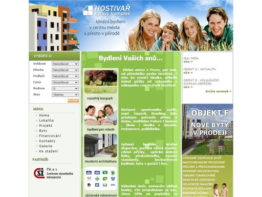 bydlení v hostivaři