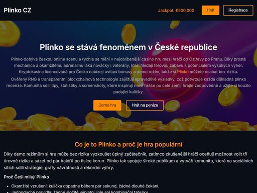 plinko online průvodce pro české hráče objasňuje pravidla demo krypto i reálné sázky nabízí strategie správy bankrollu mobilní super plinko aplikaci a tipy na bezpečnou hru