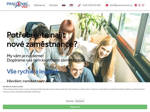 pracovní víza homepage