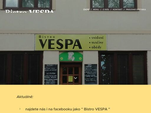 najdete nás i na facebooku jako  bistro vespa 