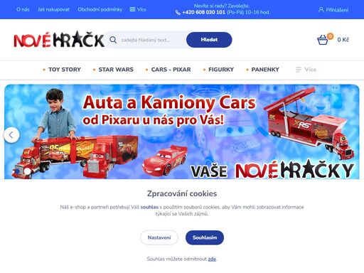 novéhračky jsou rodinný e-shop, který se již asi od roku 2004 zabývá prodejem originálních hraček známých značek: disney, pixar, marvel a star wa novehracky.eu. hračky pro děti,toy story,star wars,frozen-ledové království,panenky,česací hlavy a další