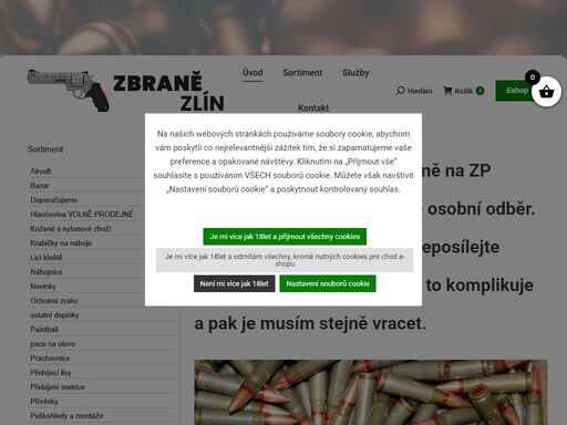 zen cart! :  - kontakt, documenty zbraně na zp zbraně volně prodejné od 18 let střelivo střelný prach střely zápalky údržba zbraní slzotvorné prostředky paintball terče zásobníky puškohledy a montáže hlavńovina volně prodejné kožené a nylonové zboží ochrana zraku bazar přebíjení matrice pece na olovo nábojnice střely perkusní (volně prodejné) licí kleště znehodnocené náboje vesty přívěsky přebíjecí lisy pyrotechnika ostatní doplńky prachovnice tlumiče airsoft repliky 3d skenování krabičky na náboje 1 dulezite upozorneni ecommerce, open source, shop, online shopping