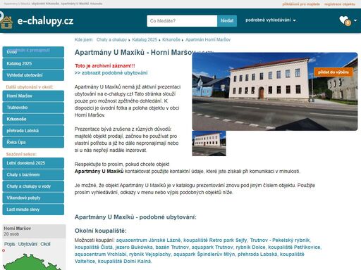 apartmány u maxíků ? možnost ubytování v krkonoších. objekt č.5472 na e-chalupy.cz