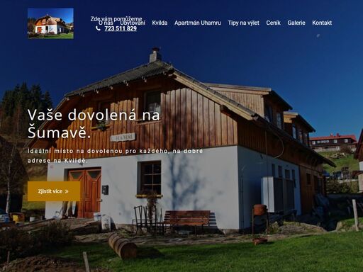 vaše dovolená na šumavě. ideální místo na dovolenou pro každého, na dobré adrese na kvildě.