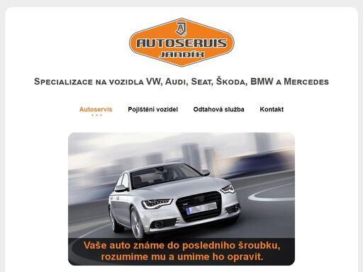 autoservis jandík, horšovský týn. provádíme servis všech typů vozů, montáž nezávislých topení webasto a eberspächer, výměny autoskel z povinného ručení a ruční mytí interiéru a exteriéru. specializujeme se na vozy značky volkswagen, audi, seat, škoda, bmw a mercedes.