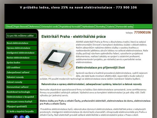 elektrikáři pro prahu a střední čechy, opravy a nové elektroinstalace do domu a bytu, zabezpečovací systémy