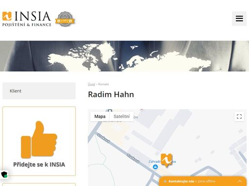 insia a.s. praha. jste makléř nebo zájemce o pojištění? kontaktujte naše specialisty nebo se na nás obraťte přes kontaktní formulář.