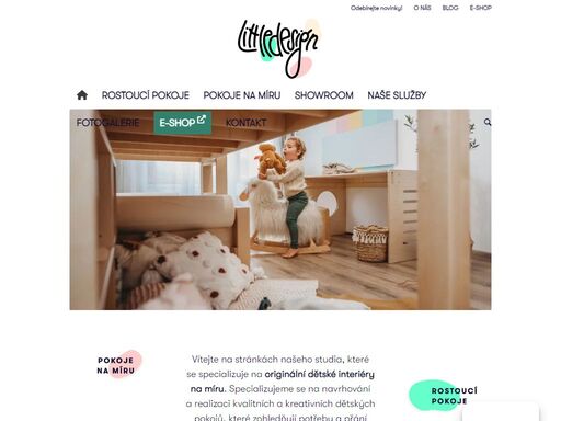 jsme specializované studio navrhující a realizující originální dětské interiéry na míru. objevte naši kolekci kvalitního rostoucího dětského nábytku, který roste s vaším dítětem a přizpůsobí se jeho potřebám. vytvořte s námi kouzelný a funkční prostor pro vaše děti.