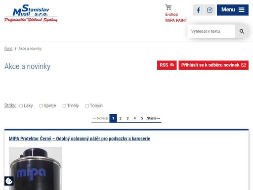 nabízíme široký sortiment kvalitních barev a laků od renomovaného výrobce mipa ag, doplněný o školení, konzultace a dlouholeté zkušenosti v oboru. navštivte nás.