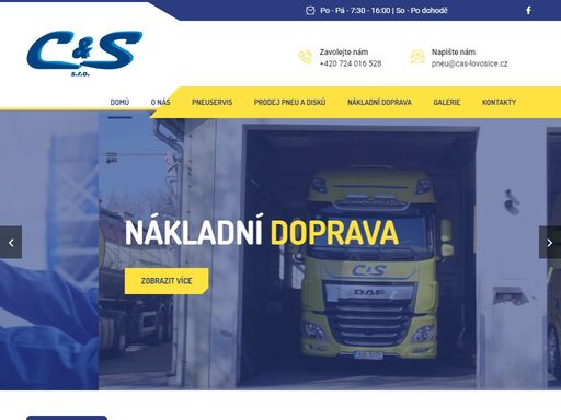 c & s lovosice vám nabízí profesionální pneuservis za rozumné ceny, prodej pneu a disků. jsme specialisté na mezinárodní cisternovou dopravu.