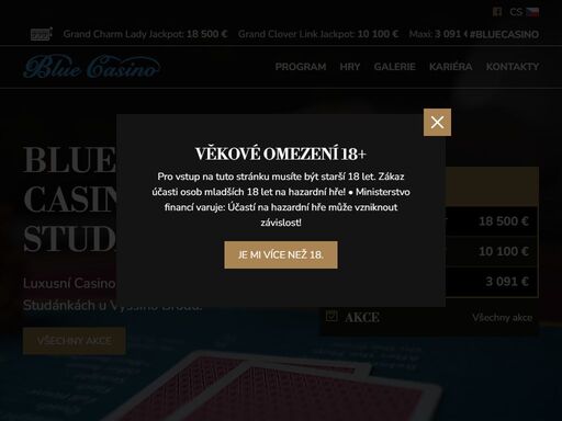 luxusní kasino ve studánkách u vyššího brodu.