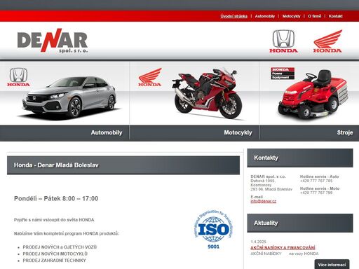 denar spol. s r.o. - honda mladá boleslav