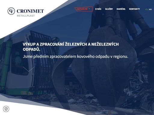 společnost cronimet metallplast se zabývá zpracováním odpadů z legovaných ocelí a přípravou vsázek pro ocelárny a slévárny.
