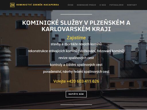 hledáte kominictví plzeň s letitou praxí? pak zvolte kominictví hacaperka. volejte +420 603 411 626