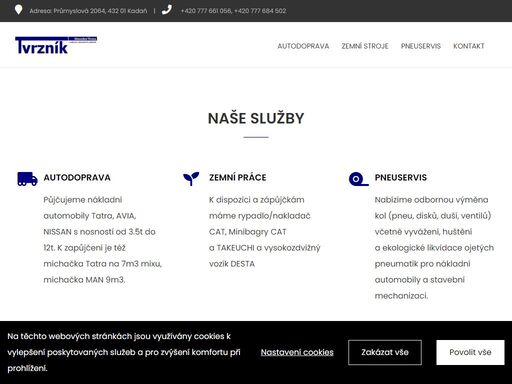 autodoprava a pneuservis v kadani.