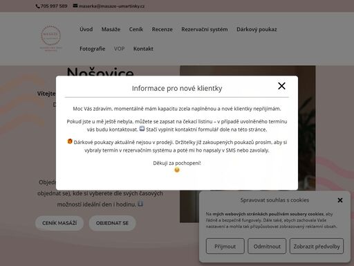masáže pro ženy nošovice: maderoterapie nošovice. klasická masáž, brazilská lymfodrenáž, liftingová masáž obličeje kobido, skulpturální masáž obličeje, masáže nošovice.