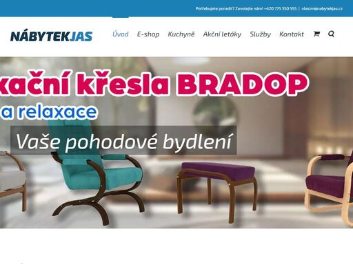nábytek jas s.r.o  je rodinná firma působící na trhu od roku 2004.
naše prodejní a výstavní prostory najdete ve vlašimi. obchodní centrum (za albertem) prokopova 1644.
prodejna nábytku v benešově, byla v květnu 2023 přemístěna do vlašimi. (adresa: prokopova 1644)

naši zákazníci z benešova a okolí nás nyní můžou kontaktovat nebo navštívit na prodejně ve vlašimi.

nábytek vám za