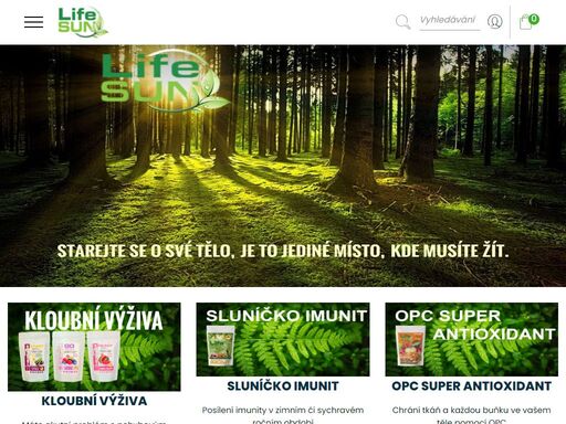 speciální výživové doplňky stravy lifesun