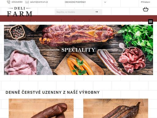 uzenářská manufaktura černošice.  nakupte nejlepší domácí uzeniny a maso z našeho řeznictví. široký výběr farmářských výrobků a hotových jídel pro milovníky dobrého jídla. klikněte a nakupte hned!