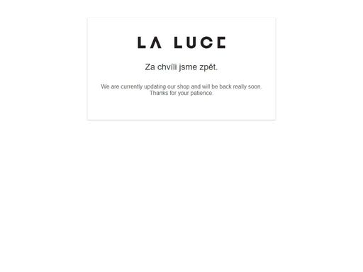 la luce is a small boutique e-shop offering fashion, accessories, backpacks, jewelry, and sunglasses. we bring brands like stylish rainwear by rains, provocative tees by carne bollente, and unisex jewelry from justine clenquet.
