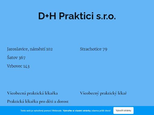 praktická lékařka pro děti a dorost