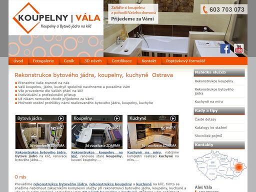rekonstrukce bytového jádra a koupelny ostrava | vála.