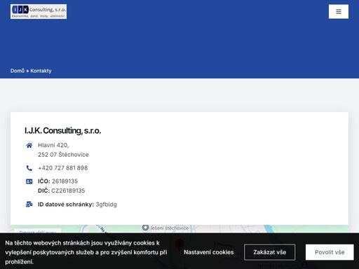 i.j.k. consulting, s.r.o. 

profesionální
a individuální přístup o nás  

i.j.k. consulting, s.r.o. 

stovky
spokojených klientů naše služby  

i.j.k. consulting, s.r.o. 

za klienty dojíždíme
po celé čr reference      

vedení
účetnictví 

 	nabízíme kompletní vedení účetnictví, včetně daňové evidence pro větší i menší firmy a osvč. kromě obchodních a výrobních firem se naše společnost