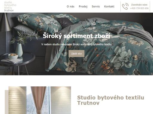 v našem studiu najdete široký sortiment různého bytového textilu. například velký výběr kvalitních záclon, dekoračních látek a luxusního povlečení od firmy irisette. pomůžeme vám s výběrem toho nejlepšího pro váš domov, hotel, nebo penzion. pro opravdovou inspiraci vám doporučujeme - navštivte nás.