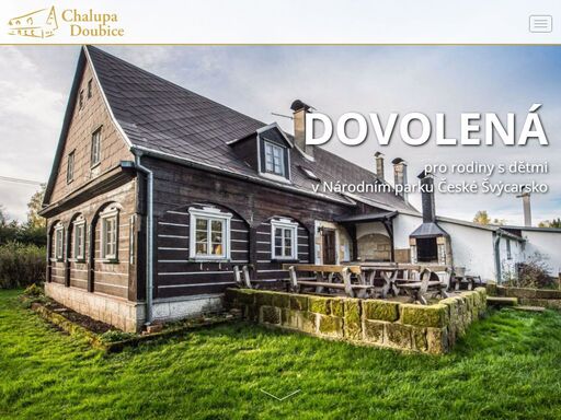 chalupa doubice - dovolená pro rodiny s dětmi, oslavy, svatby v národním parku české švýcarsko, apartmány se dvěma oddělenými ložnicemi, podkrovní útulné pokoje, úschovna kol a wellness s vířivkou a saunou