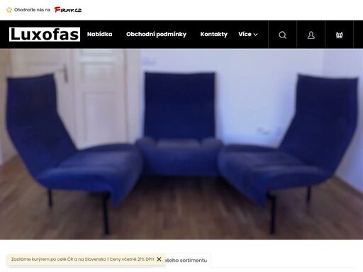 luxofas.eu - prodej luxusního použitého designového nábytku prémiových značek - kvalitní, precizní, nadčasový nábytek..
