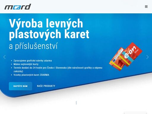 výroba a potisk plastových karet je specializací české společnosti m card s.r.o. již od roku 2000. vše pro výrobu plastových karet s vlastními potiskem.