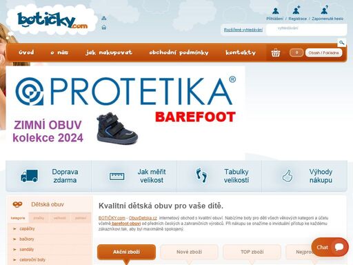 dětská obuv, dětské boty, obuvdětská.cz, botičky.com, barefoot