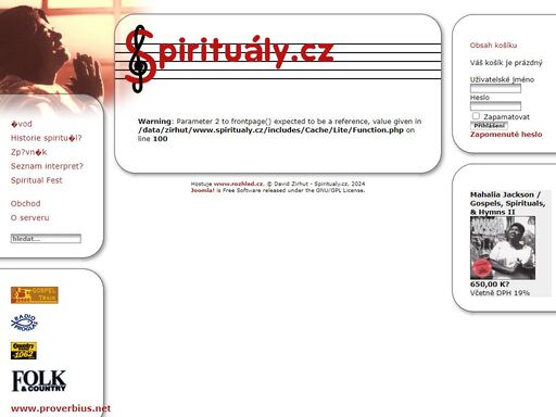portál plně zaměřený na spirituály. obsahuje seznam interpretů spirituálů, zpěvník, internetový obchod a další