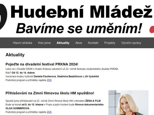 www.hudebnimladez.cz