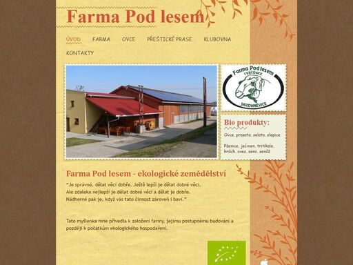 www.farmapodlesem.cz