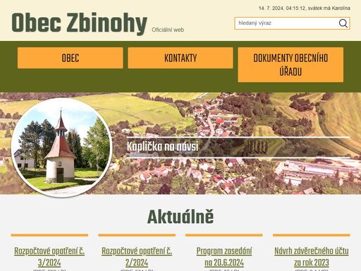 www.obec-zbinohy.cz