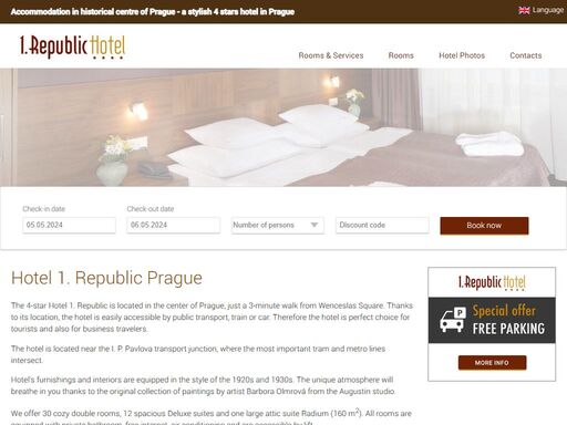 hotel 1. republic praha | hotel 1. republic praha stands right on the royal route, one of the most beautiful and historically most-interesting sightseeing