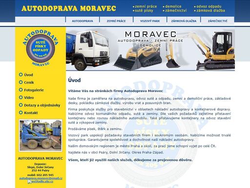 www.autodoprava-moravec.cz