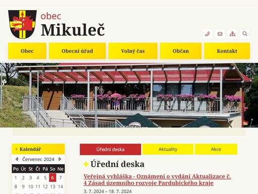 oficiální stránky obce mikuleč