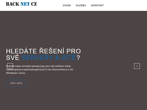 back net cz s.r.o. je it společnost, která se vám postará o vaše servery, cloud a sítě.