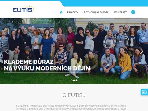 eutis, o.p.s., je nezisková organizace založená v roce 2005 s cílem prohlubovat povědomí a znalosti široké veřejnosti o evropské unii.