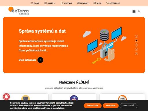 společnost exterra services implementuje a spravuje it řešení, virtualizaci, servery windows, linux, microsoft 365, databázové a jiné servery