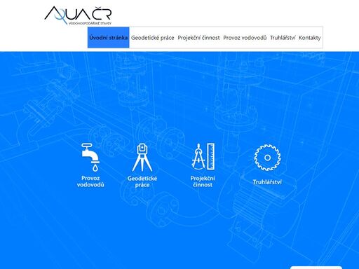 společnost aqua čr s.r.o. je dodavatelem geodetických prací, zabývá se projekční činností vodohospodářských staveb a provozováním vodovodů.